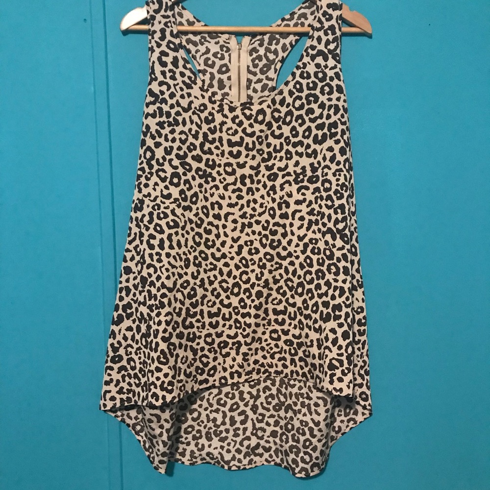 Cheetah print 2x tank top